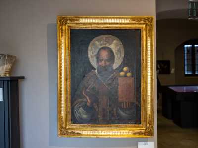 Il primo giorno il protagonista � il quadro raffigurante il santo...
